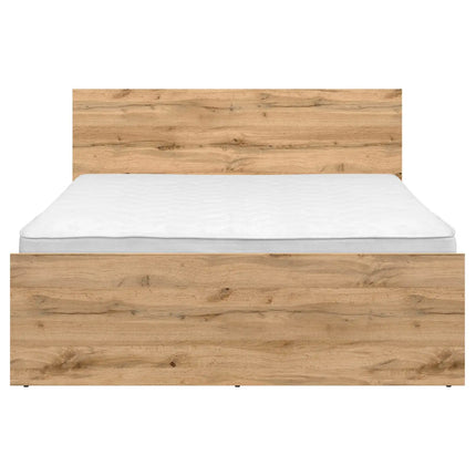 Cadru pat ZELE 140x200, stejar wotan, PAL