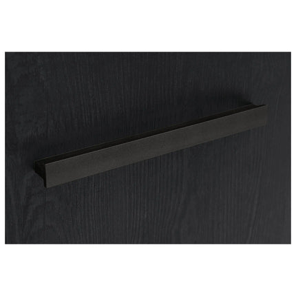 Comoda TV BALIN, stejar/negru, PAL, 140x45x61 cm