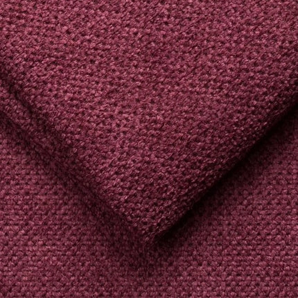 Coltar COLOMBO L, sezlong dreapta, stofa catifelata rosu bordo - Crown 06, cu reglaj electric, tetiere reglabile si lada depozitare, 296x227x103 cm