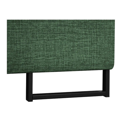 Coltar extensibil ARAGON, sezlong dreapta, stofa catifelata verde - Voss 77, cu lada depozitare, 270x230x150 cm