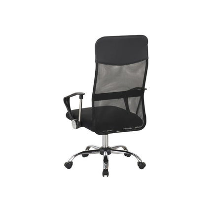 Scaun birou ALEX, negru, stofa/plasa, 60x61x107/117 cm