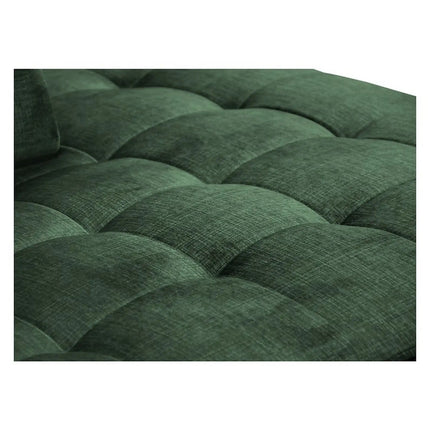 Coltar extensibil ARAGON, sezlong dreapta, stofa catifelata verde - Voss 77, cu lada depozitare, 270x230x150 cm