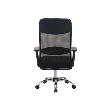 Scaun birou ALEX, negru, stofa/plasa, 68x61x108/118 cm