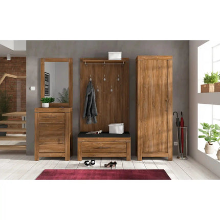 Comoda GENT, stejar stirling, PAL laminat, 66x40x101 cm
