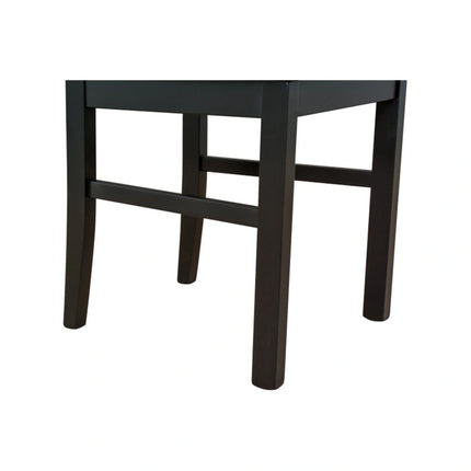 Scaun COMO, negru, stofa clasica/lemn, 43x51x92 cm