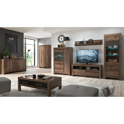Dulap BALIN, stejar, PAL, cu 2 usi, 98x55x195 cm