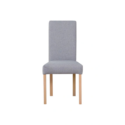 Scaun CAMPEL, gri deschis/stejar sonoma, stofa clasica/lemn, 46x55x96 cm