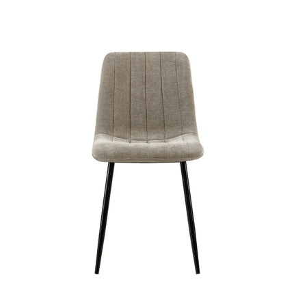 Scaun JET, grej/negru, stofa clasica/metal, 44x54x88 cm