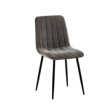 Scaun JET, gri inchis/negru, stofa clasica/metal, 44x54x88 cm