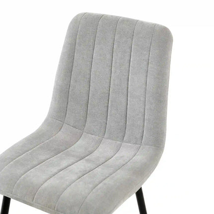 Scaun JET, gri deschis/negru, stofa clasica/metal, 44x54x88 cm