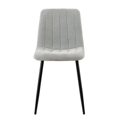 Scaun JET, gri deschis/negru, stofa clasica/metal, 44x54x88 cm