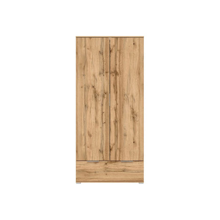 Dulap ZELE, stejar wotan, PAL, cu 2 usi, 91x57x195 cm