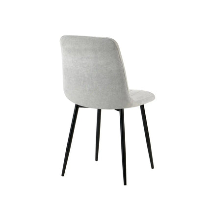 Scaun JET, gri deschis/negru, stofa clasica/metal, 44x54x88 cm