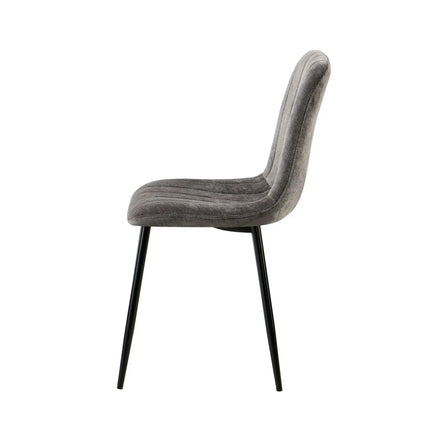 Scaun JET, gri inchis/negru, stofa clasica/metal, 44x54x88 cm