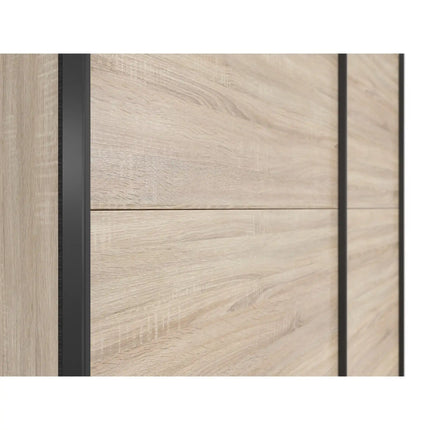 Dulap TETRIX, stejar sonoma, PAL, cu 2 usi, 154x60x196 cm