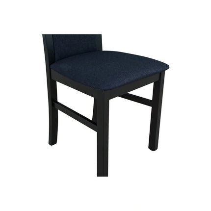 Scaun COMO, negru, stofa clasica/lemn, 43x51x92 cm
