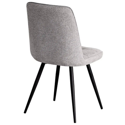 Scaun SUN, gri deschis/negru, stofa clasica/metal, 46x56x86 cm