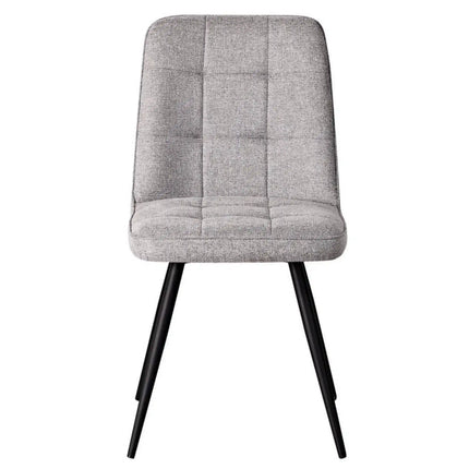 Scaun SUN, gri deschis/negru, stofa clasica/metal, 46x56x86 cm