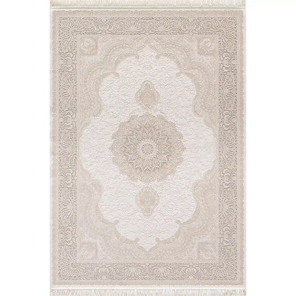 Covor PALACE 05202C, 160x230 cm, forma dreptunghiulara, fibre sintetice, crem/maro deschis