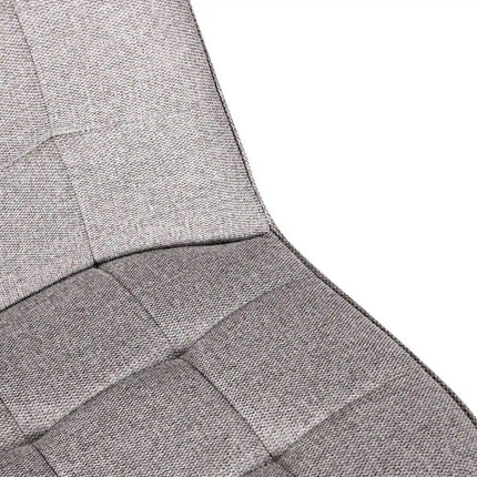 Scaun SUN, gri deschis/negru, stofa clasica/metal, 46x56x86 cm