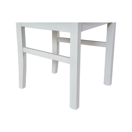 Scaun AREN, bej/alb, stofa clasica/lemn, 43x50x92 cm