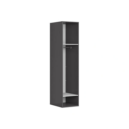 Dulap FLEX, gri grafit, PAL, cu o usa, 50x66x218 cm