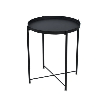 Masuta cafea TIM, negru, metal, 48x48x53 cm