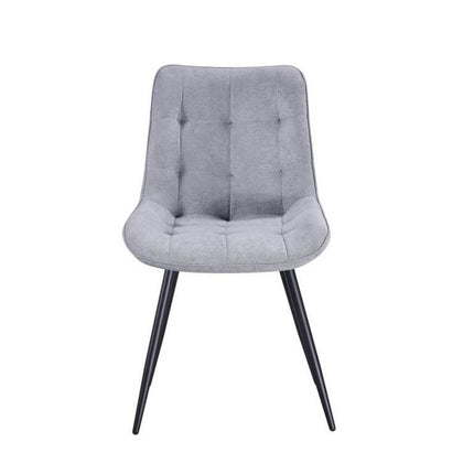 Scaun EVO, gri deschis/negru, stofa clasica/metal, 51x63x86 cm