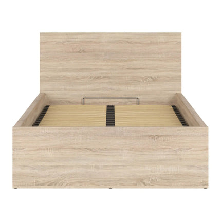 Pat TETRIX 120x200, stejar sonoma, PAL laminat, cu somiera si lada depozitare