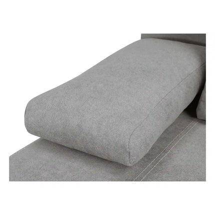 Canapea extensibila STREET IV, stofa catifelata gri - Enjoy new 21, 197x98x95 cm