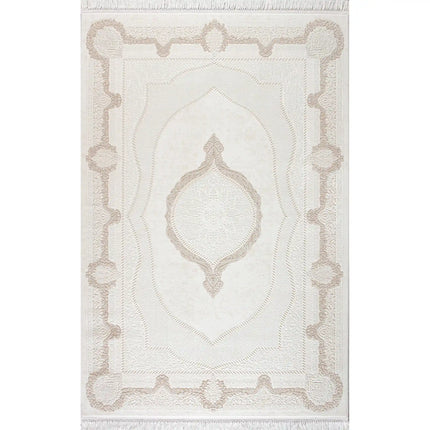 Covor VANESSA 03080A, 160x230 cm, forma dreptunghiulara, acril/poliester, bej/crem