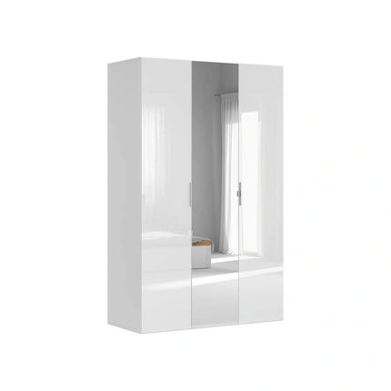 Dulap FLEX, alb, PAL, cu 3 usi, 150x66x240 cm