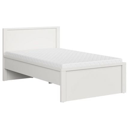 Cadru pat Kaspian 120X200, alb mat, PAL