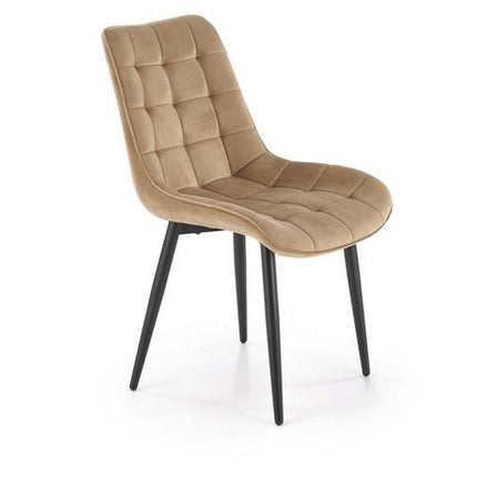 Scaun K580, bej - HLR 11, stofa catifelata/otel, 51x61x85 cm