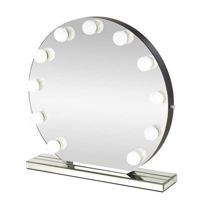 Oglinda TORANO, argintiu, cu iluminare LED, 70x70 cm