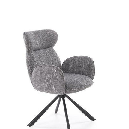 Scaun K571, gri/negru, stofa clasica/otel, 63x64x93 cm