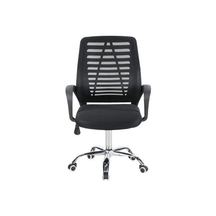 Scaun birou NED, negru, stofa/plasa, 55x61x92/102 cm