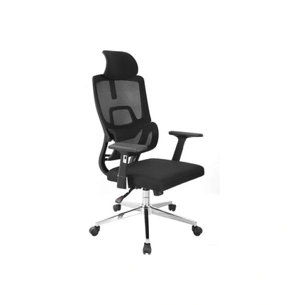 Scaun birou ORIN, negru, stofa/plasa, 68x62x114/124 cm