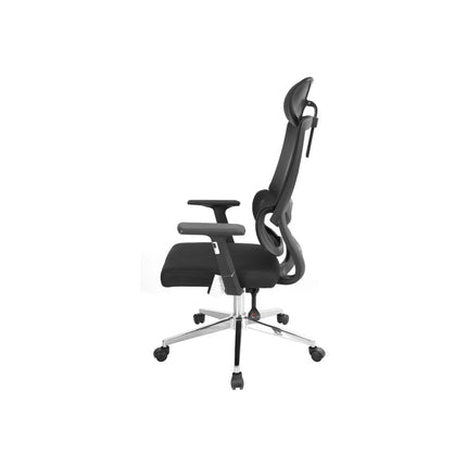 Scaun birou ORIN, negru, stofa/plasa, 68x62x114/124 cm