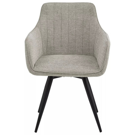 Scaun BALLO, gri/negru, stofa clasica/metal, 56x45x84 cm