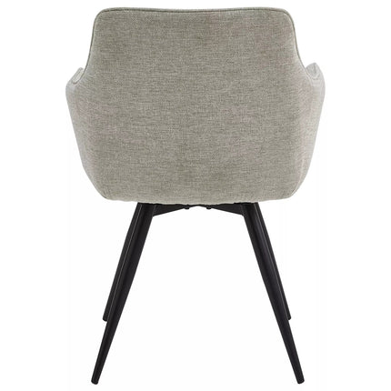 Scaun BALLO, gri/negru, stofa clasica/metal, 56x45x84 cm