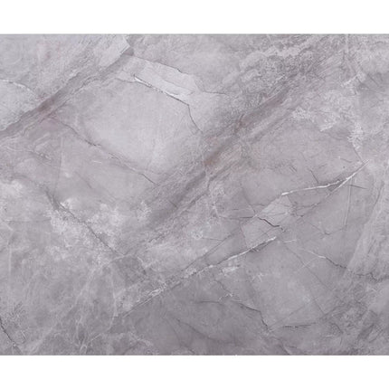 Masa extensibila SENTO, gri cu efect de marmura, ceramica/lemn, 120/180x80x76 cm