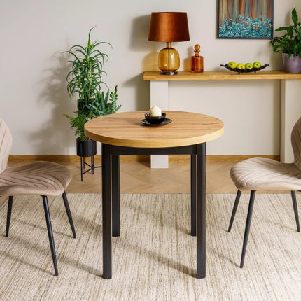 Scaun MIKE, bej inchis - Bluvel 40/negru, stofa catifelata/metal, 48x41x86 cm