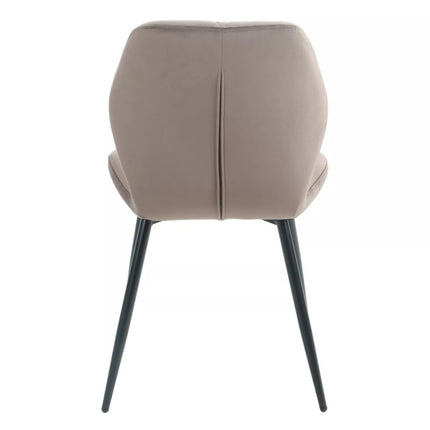 Scaun RICK, cappuccino - Bluvel 38, stofa catifelata/metal, 48x41x86 cm