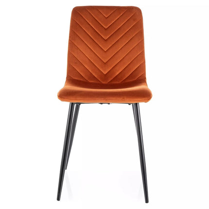 Scaun DAREN, scortisoara - Bluvel 4215, stofa catifelata/metal, 45x39x91 cm