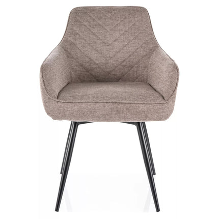 Scaun SERVIO, bej - Brego 34, stofa clasica/metal, 55x45x88 cm