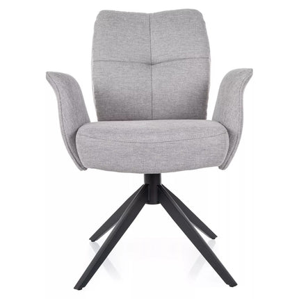 Scaun WING, gri deschis - Brego 02, stofa clasica/metal, 66x45x90 cm