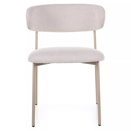 Scaun ELTON, bej deschis - Brego 22/casmir, stofa clasica/metal, 56x46x80 cm