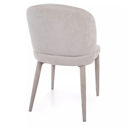 Scaun TINO, gri deschis - Wind 84, stofa clasica, 50x45x81 cm
