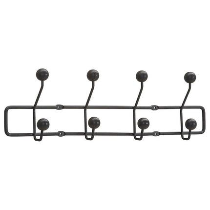 Cuier perete UDO, negru, metal, 52x5x15 cm